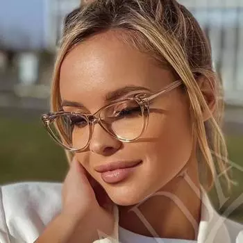Женские очки, трендовые очки «кошачий глаз», плоское зеркало, анти-синяя легкая оправа для очков, простые очки culos De Grau Feminino CHINA