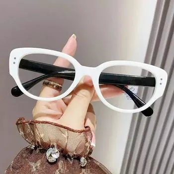 Женские очки в квадратной оправе, модные прозрачные очки для чтения для девочек, компьютерные очки высокой четкости с анти-синим светом