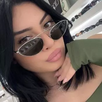 Женские очки Защита от солнца Защита от ультрафиолета Мода Личность Ретро Хип-хоп Панк Уличная стрельба Вогнутое моделирование Вечерние путешествия Солнцезащитные очки «кошачий глаз»