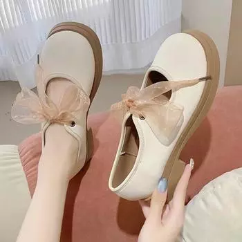 Женские одинарные туфли, летние, новые, на низком каблуке, с круглым носком, с выемкой, в стиле Мэри Джейн, повседневные, удобные, милые туфли в стиле Лолиты 35