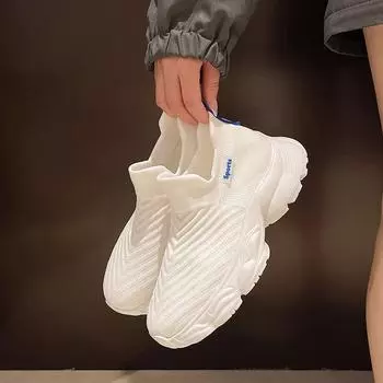 Женские одинарные туфли, летние, толстая подошва, сетчатая ткань, мелкий носок, туфли-оксфорды, повседневные, удобные, дышащие, нескользящие, спортивные туфли 32 чёрный