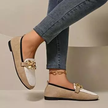 Женские одинарные туфли, весенние, новые, атласные, с вышитыми металлическими пряжками, спортивные туфли, повседневные, удобные, легкие, с мягкой подошвой, тканевые туфли 36 чёрный