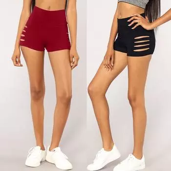 Женские однотонные эластичные леггинсы для фитнеса, узкие спортивные лоскутные брюки для йоги L винный