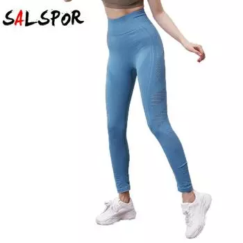 Женские однотонные брюки для йоги с высокой талией и вырезами на животе для фитнеса, бега, йоги, облегающие укороченные брюки