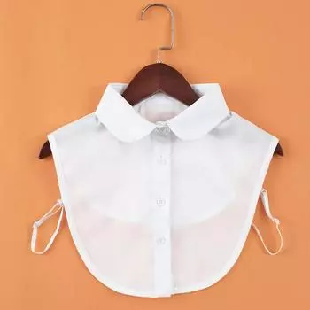 Женские однотонные черные белые поддельные воротники съемные воротники для мужчин однотонные лацканы ожерелье ложный воротник лацканы блузка топ галстук