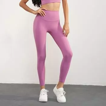 Женские однотонные леггинсы для йоги, брюки для фитнеса с высокой талией, подтягивающие ягодицы, спортивные леггинсы, удобные спортивные колготки для бега S синий