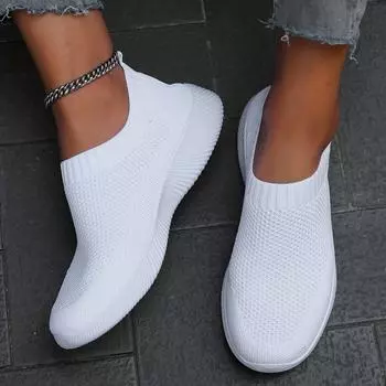 Женские однотонные летающие тканые кроссовки, повседневная и дышащая обувь для отдыха на открытом воздухе, легкие низкие кроссовки для бега 35 красный