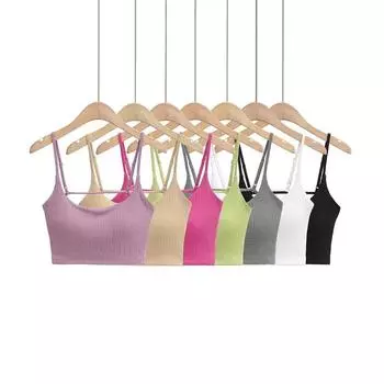 Женские однотонные мягкие майки без рукавов с открытой спиной, тонкий жилет с коротким ремешком, сексуальный укороченный топ S фиолетовый