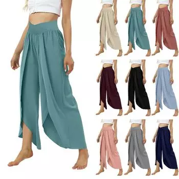 Женские однотонные повседневные брюки с эластичной резинкой на талии, облегающие спортивные женские брюки S тёмно-синий