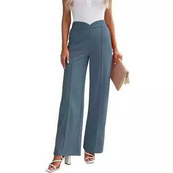 Женские однотонные повседневные брюки с высокой талией, спортивные брюки с карманами