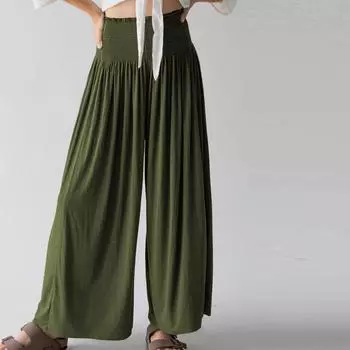 Женские однотонные повседневные брюки с высокой талией, спортивные брюки с карманами