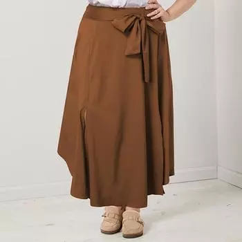 Женские однотонные повседневные летние длинные юбки на шнуровке 2XL тёмно-синий