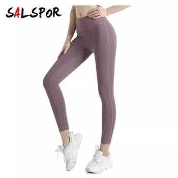 Женские однотонные сексуальные колготки с высокой талией, спортивные леггинсы для фитнеса и йоги