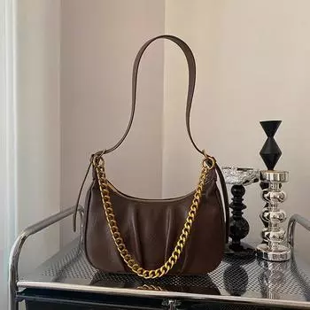 Женские однотонные сумки через плечо Мягкая молния Внутреннее отделение Сумки-пончики из ПУ Модные