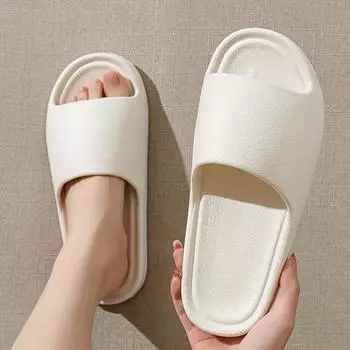 Женские однотонные тапочки, повседневные туфли с открытым носком, удобные домашние тапочки для ванной комнаты 36-37 розовый