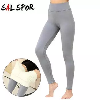 Женские однотонные теплые зимние плотные толстые бархатные шерстяные кашемировые брюки, брюки, леггинсы S чёрный