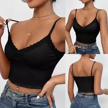Женские однотонные топы без рукавов с V-образным вырезом, жилет, женская летняя облегающая повседневная блузка, футболка