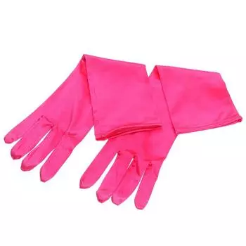 Женские оперные перчатки до локтя, длинные перчатки до пальцев, перчатки флэппер, костюм для выпускного вечера, эластичный атлас до запястья розы красного