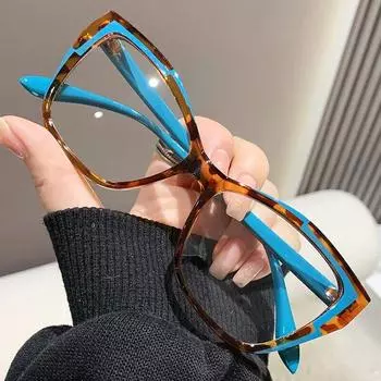 Женские оптические очки «кошачий глаз», модные сверхлегкие роскошные компьютерные очки унисекс, простые очки с защитой от синих лучей Gafas