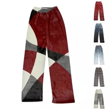 Женские осенне-зимние брюки, длинные брюки с принтом L