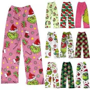 Женские осенне-зимние клетчатые брюки полной длины, спортивные брюки L армия зеленый