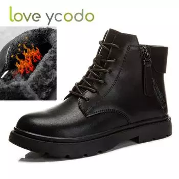 Женские осенне-зимние модные ботильоны Marton с теплой короткой плюшевой подкладкой и подкладкой из дышащей ткани 43 чёрный