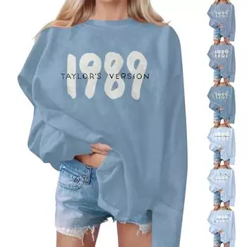 Женские осенне-зимние топы, женская толстовка с длинными рукавами, повседневные флисовые топы с круглым вырезом, свободный крой, половер L синий