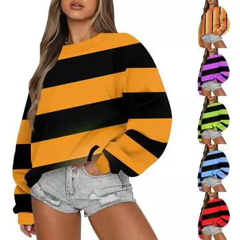 Женские осенне-зимние топы, женская толстовка с длинными рукавами, повседневные флисовые топы с круглым вырезом, свободный крой, половер XXXL синий