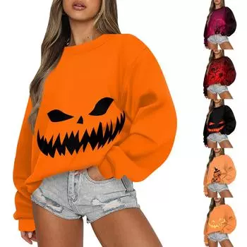 Женские осенне-зимние топы, женская толстовка с длинными рукавами, повседневные флисовые топы с круглым вырезом, свободный крой, половер L