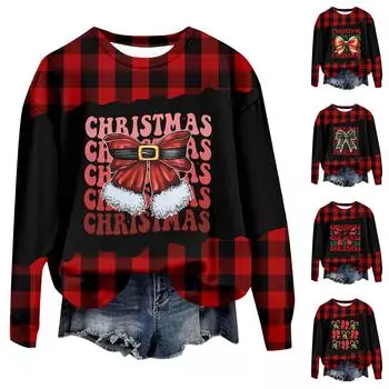 Женские осенне-зимние топы, женская толстовка с длинными рукавами, повседневные флисовые топы с круглым вырезом, свободный крой, половер XXXL винный