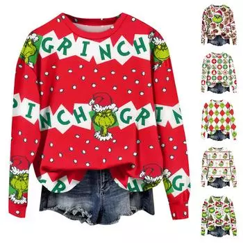 Женские осенне-зимние топы, женская толстовка с длинными рукавами, повседневные флисовые топы с круглым вырезом, свободный крой, половер L армия зеленый