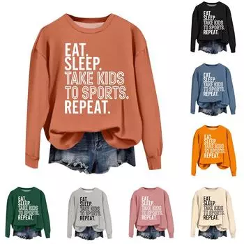 Женские осенне-зимние топы, женская толстовка с длинными рукавами, повседневные флисовые топы с круглым вырезом, свободный крой, половер L оранжевый