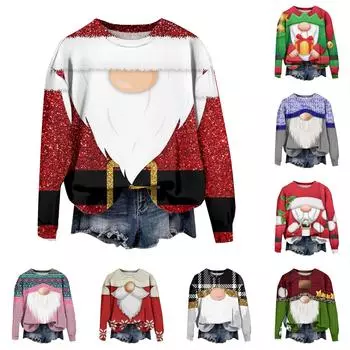 Женские осенне-зимние топы, женская толстовка с длинными рукавами, повседневные флисовые топы с круглым вырезом, свободный крой, половер L винный