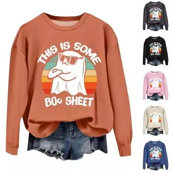 Женские осенне-зимние топы, женская толстовка с длинными рукавами, повседневные флисовые топы с круглым вырезом, свободный крой, половер XXXL чёрный