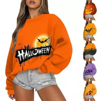 Женские осенне-зимние топы, женская толстовка с длинными рукавами, повседневные флисовые топы с круглым вырезом, свободный крой, половер M шафрановый