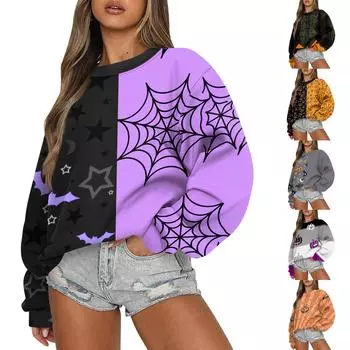 Женские осенне-зимние топы, женская толстовка с длинными рукавами, повседневные флисовые топы с круглым вырезом, свободный крой, половер S