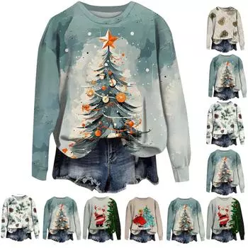 Женские осенне-зимние топы, женская толстовка с длинными рукавами, повседневные флисовые топы с круглым вырезом, свободный крой, половер M хаки