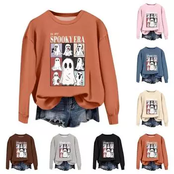 Женские осенне-зимние топы, женская толстовка с длинными рукавами, повседневные флисовые топы с круглым вырезом, свободный крой, половер M