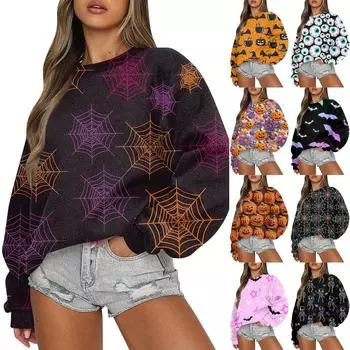 Женские осенне-зимние топы, женская толстовка с длинными рукавами, повседневные флисовые топы с круглым вырезом, свободный крой, половер XL