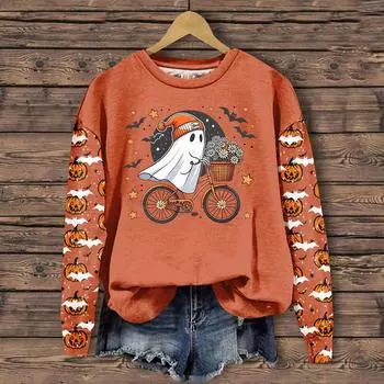 Женские осенне-зимние топы, женская толстовка с длинными рукавами, повседневные флисовые топы с круглым вырезом, свободный крой, половер XXL жёлтый