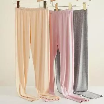 Женские осенние эластичные леггинсы из модала и хлопка, корректирующие фигуру - большого размера, теплые и облегающие M (40-50 kg)