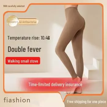 Женские осенние брюки из немецкого бархата : Плюс бархатные самосогревающиеся антибактериальные леггинсы L