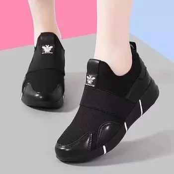 Женские осенние черные повседневные кроссовки, новая женская удобная спортивная обувь, дышащие кроссовки, женские кроссовки Zapatos De Mujer 36