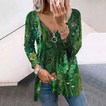 Женские осенние цветочные разноцветные бабочки с длинным рукавом футболки свободные V-образный вырез плюс размер футболка топы удобная блузка XS фиолетовый