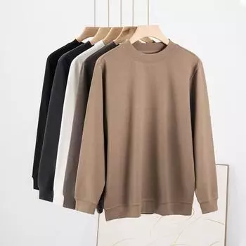 Женские осенние и зимние толстовки, теплые майки, свободные эластичные топы с длинными рукавами S белый