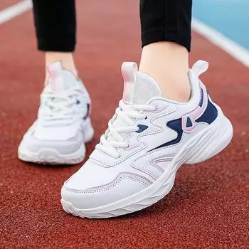 Женские осенние кожаные водонепроницаемые кроссовки для бега — легкие, с мягкой подошвой, в повседневном стиле 40