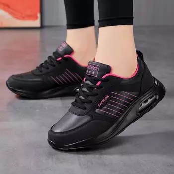 Женские осенние новые повседневные кроссовки для людей среднего возраста 35 чёрный