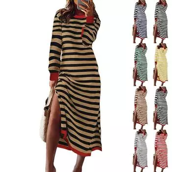 Женские осенние свитера с длинным рукавом, топы, свитшоты с круглым вырезом, повседневные платья в стиле пэчворк L белый