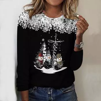 Женские осенние топы, свободная футболка с принтом кота, повседневная футболка с длинным рукавом, верхняя блузка XS красный