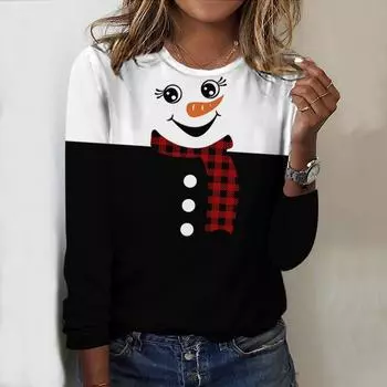 Женские осенние топы, свободная футболка с принтом кота, повседневная футболка с длинным рукавом, верхняя блузка XS зелёный